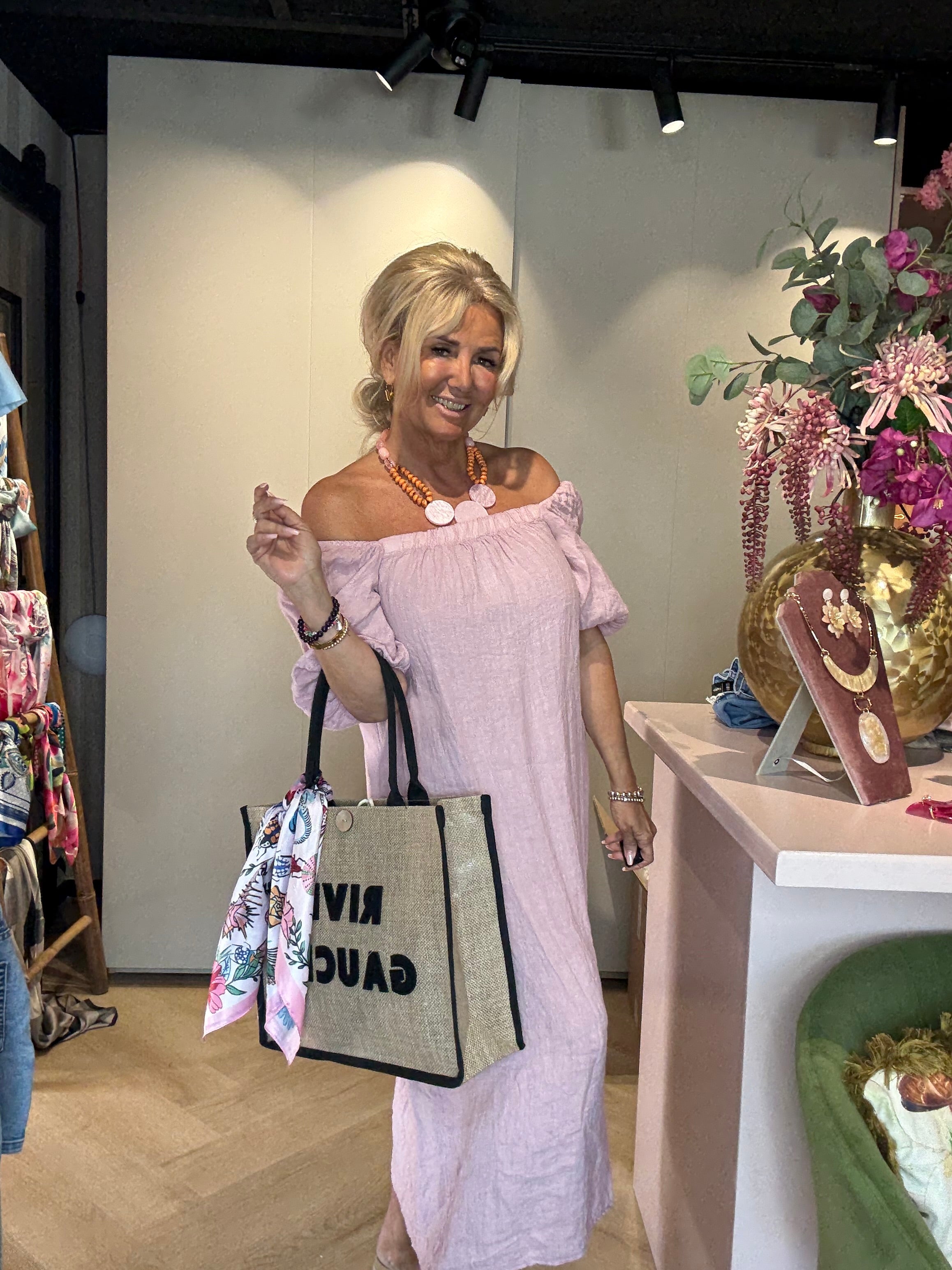 Jurk Breeze Poederrose